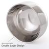 Akstore Men's Durable Shave Soap Cup Stainless Steel Heat Insulation Smooth Shaving Mug Bowl (Medium) view 4