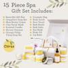 Lizush Luxury Citrus Spa Gift Basket - 15-Piece Handmade Self-Care Set for Relaxation, Perfect Gift for Women, Wife, Mom, or Best Friend - Handmade in the USA view 2