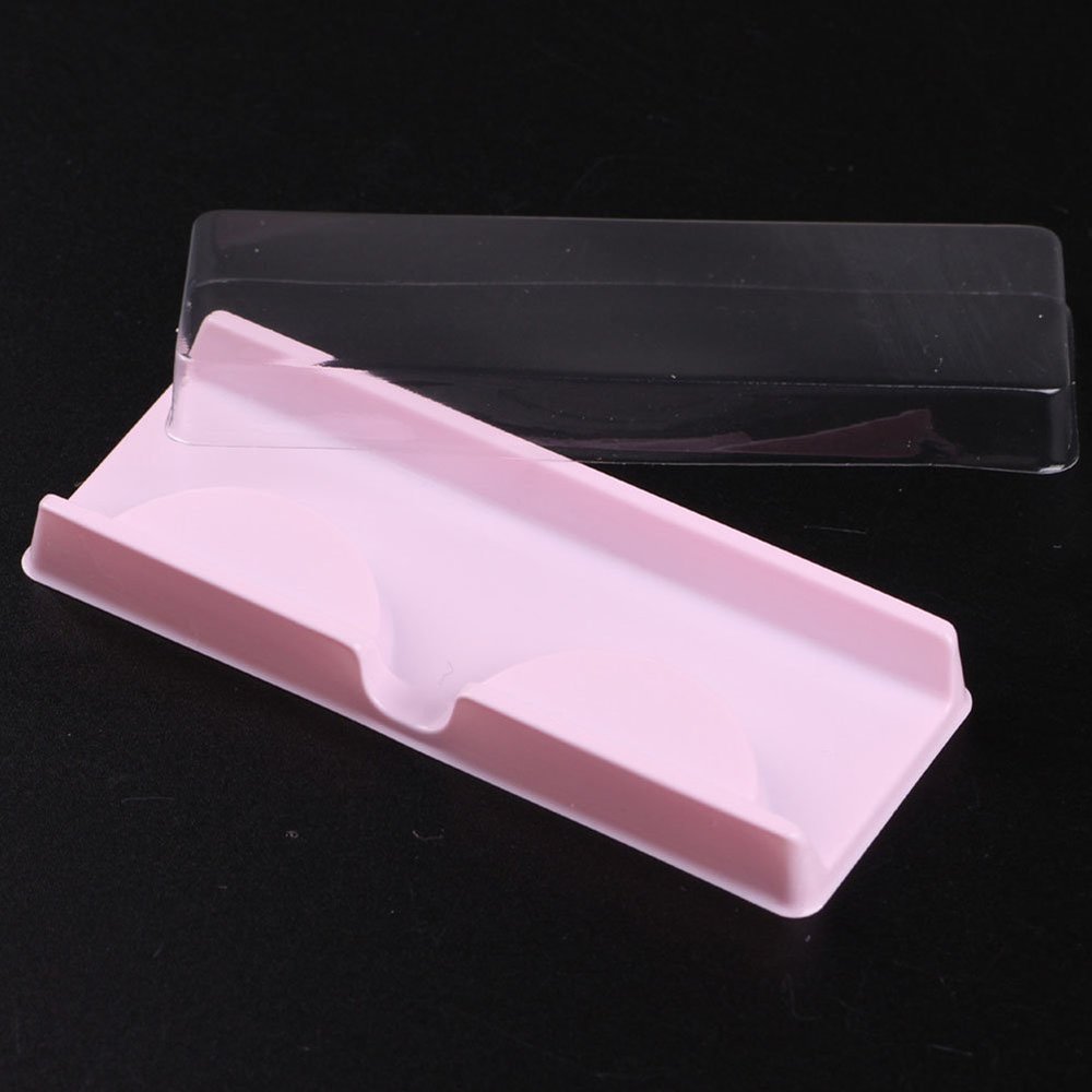 better18 False Eyelash Case, 25 pcs Empty False Eyelash Care Storage Case Box Plastic Container Holder Compartment Tool, Eyelash Packing Travel Storage Case