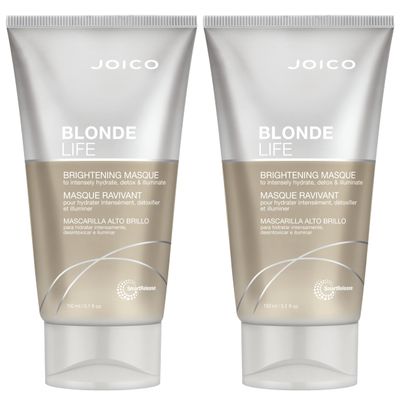 Blonde Life Brightening Masque | For Blonde Hair | Instant Hydration | Neutralize Chlorine & Detoxify Hair | Add Softness & Smoothness | Sulfate Free | With Monoi & Tamanu Oil | 5.1 Ounce (Pack of 2)