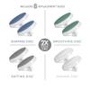 Replacement Discs for Bellasonic 4-in-1 Rechargeable Electric Nail File Set with Unique Oscillating Head  Shape, Smooth, Buff & Shine Nails | Remove Cuticles & Calluses (2 Sets) view 3