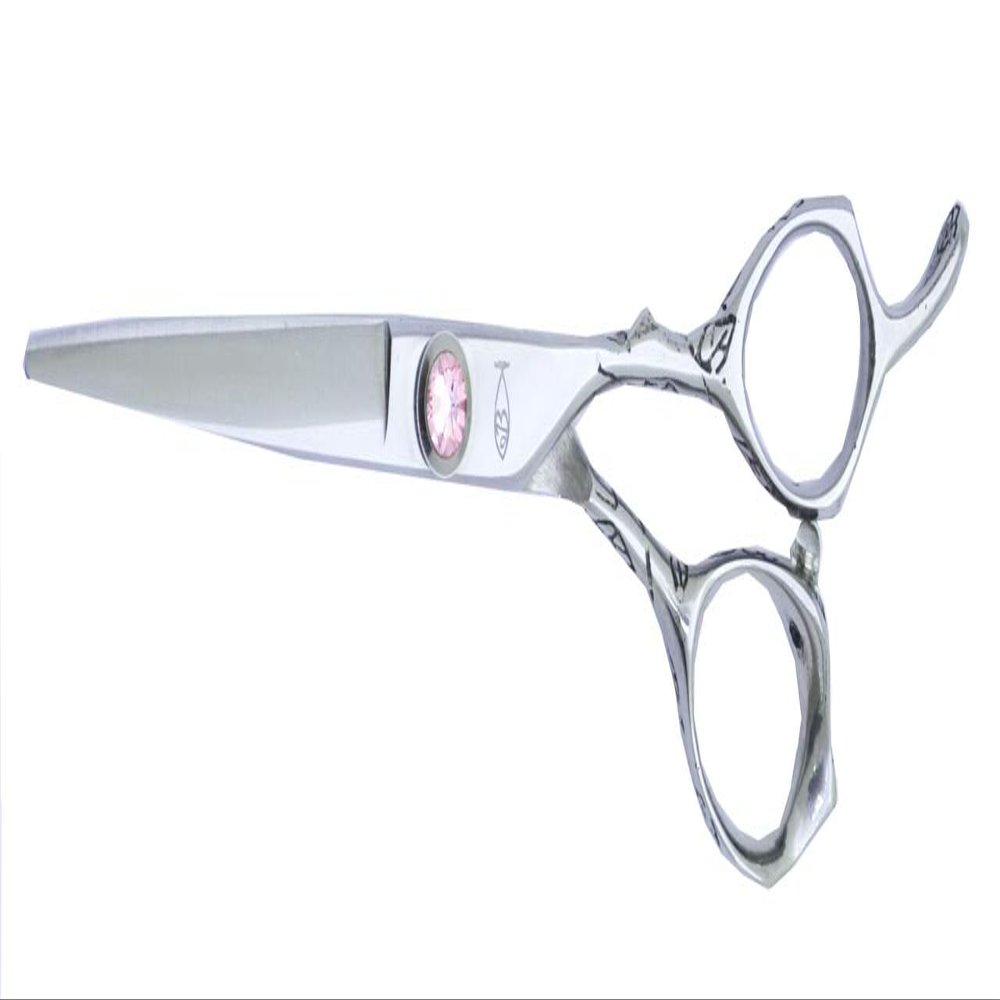 Bonika Shears - Rose Shear/Scissor - Choose 5.5 6.0, or 7.0 - Rose Motif Filigree & Pink Jeweled Tension Dial (5.5)