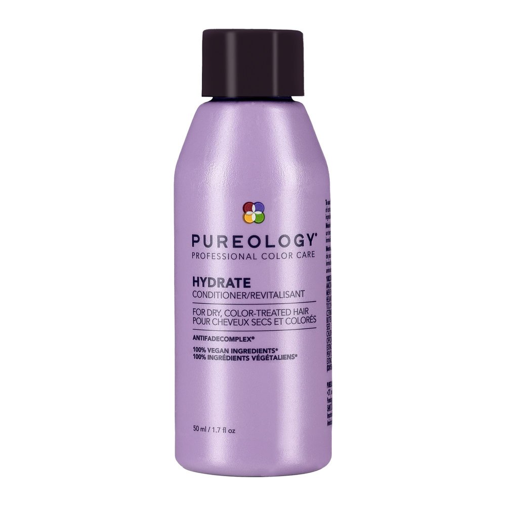 Pureology Hydrate Conditioner - For Dry or Color Treated Hair, Nourishing Conditioner to Restore Moisture and Seal in Hydration, Vegan, 1.7 Fl Oz