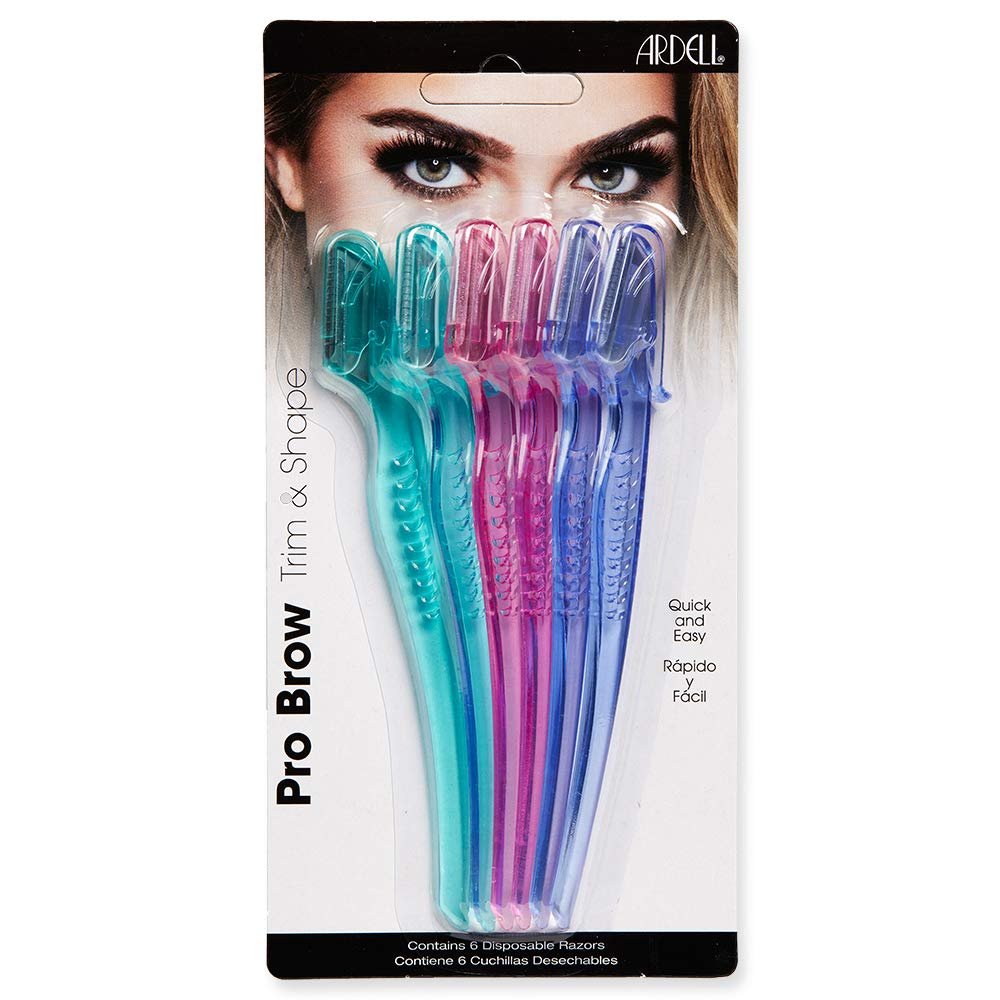 Ardell Pro Brow for Trim & Shape Eyebrow Razor, Trimmer, and Shaper with Cover, Face Razor for Women, Dermaplane Razor, 1 Pack