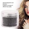 1000pcs Silicone Hair Extension Links Beads, Lined Micro Rings Hair Extension Tool for Professional Hair Styling(3mm x 2mm)(Dark Brown) view 2