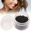 1000pcs Silicone Hair Extension Links Beads, Lined Micro Rings Hair Extension Tool for Professional Hair Styling(3mm x 2mm)(Dark Brown) view 4