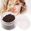 1000pcs Silicone Lined Micro Rings Hair Extension Links Beads Hair Extension Tool (3mm x 2mm)(Brown) view 2