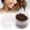 1000pcs Silicone Lined Micro Rings Hair Extension Links Beads Hair Extension Tool (3mm x 2mm)(Brown) view 3