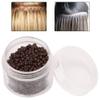 1000pcs Silicone Lined Micro Rings Hair Extension Links Beads Hair Extension Tool (3mm x 2mm)(Brown) view 4