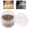 1000pcs Silicone Beads For Hair, Silicone Lined Micro Rings Hair Extension Links Beads Hair Extension Tool (3mm x 2mm)(Light Brown) view 4