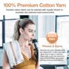 60 Premium Salon Towels  100% Cotton 16 x 27 Inches  Absorbent Hand Towels for Gym, Beauty Spa, Barber or Hair and Nail Care  Bulk Wholesale Package for Hotels  Durable and Soft - Brown Stripe view 3