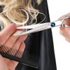 10 Pcs Hair Scissors Set Stainless Steel Hair Thinning Scissors Hair Cutting Scissors For Women Men Kids Pets Family Use Scissors Professional Barber Salon Home Shear Sets Silver view 4