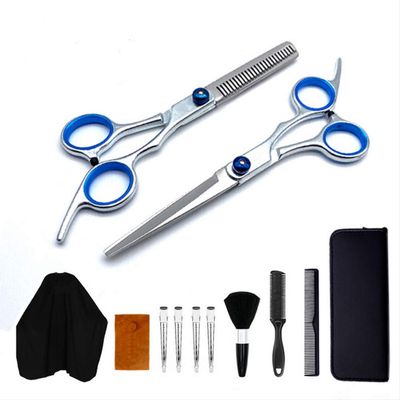 12 Pcs Hair Scissors Setstainless Steel Hair Thinning Scissors Hair Cutting Scissors For Women Men Kids Pets Family Use Scissors Professional Barber Salon Home Shear Sets