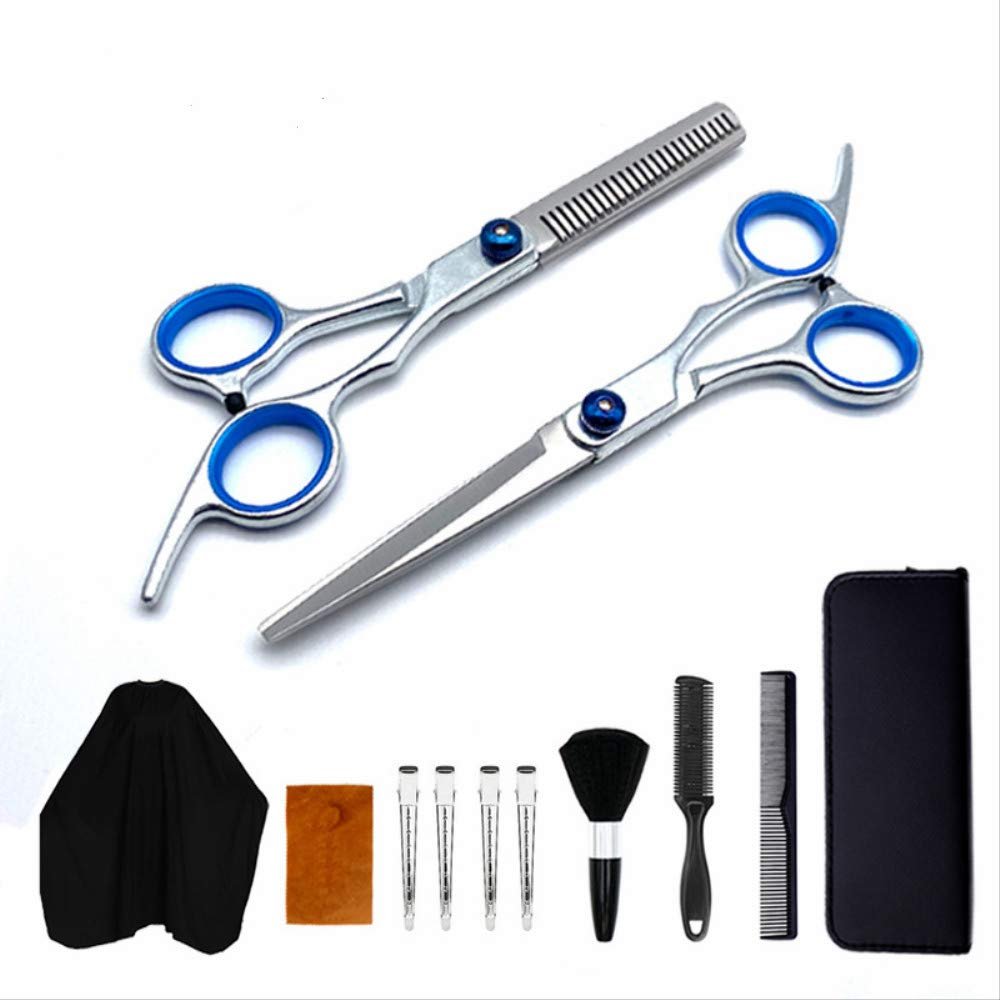 12 Pcs Hair Scissors Setstainless Steel Hair Thinning Scissors Hair Cutting Scissors For Women Men Kids Pets Family Use Scissors Professional Barber Salon Home Shear Sets