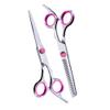 10 Pcs Hair Scissors Set Stainless Steel Hair Thinning Scissors Hair Cutting Scissors For Women Men Kids Pets Family Use Scissors Professional Barber Salon Home Shear Sets Pink view 2