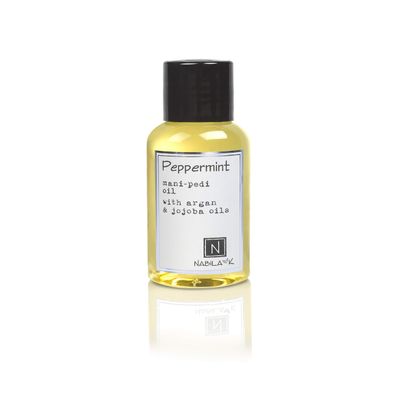 Nabila K, Peppermint Mani-Pedi Oil with Argan & Jojoba Oils, TSA Approved 2.4 oz