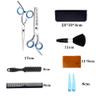 10 Pcs Hair Scissors Set Stainless Steel Hair Thinning Scissors Hair Cutting Scissors For Women Men Kids Pets Family Use Scissors Professional Barber Salon Home Shear Sets blue view 2