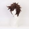 Shqncoh Anime Joseph Joestar Wigs Brown Short Curly Party Hair Halloween Cosplay Props Accessory view 2