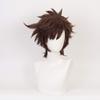 Shqncoh Anime Joseph Joestar Wigs Brown Short Curly Party Hair Halloween Cosplay Props Accessory view 3