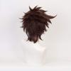 Shqncoh Anime Joseph Joestar Wigs Brown Short Curly Party Hair Halloween Cosplay Props Accessory view 4
