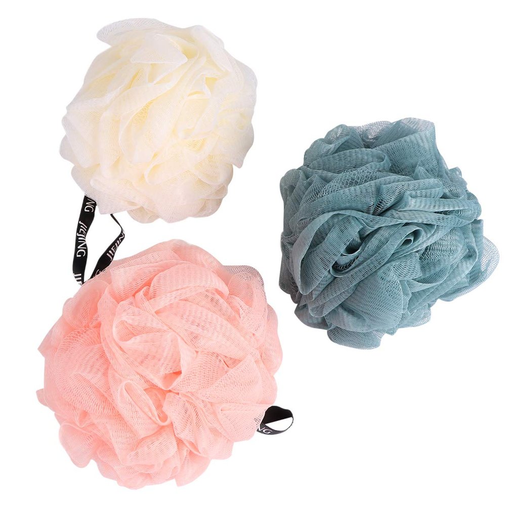 3pcs Natural Sponges Natural Loofa Bathroom Cleaning Sponges Sea Bath Sponges for Shower Bath Ball Filter Bath Loofahs Bathing Mesh Bath