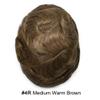 LYRICAL HAIR Toupee for Men Hair System Replacement Full French Swiss Lace Mens Toupee Hairpiece Natural Hair Piece Unit Wig for Men 8"X10" #4R-120% Medium Light to Medium Density view 2