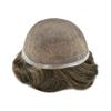 LYRICAL HAIR Toupee for Men Hair System Replacement Full French Swiss Lace Mens Toupee Hairpiece Natural Hair Piece Unit Wig for Men 8"X10" #4R-120% Medium Light to Medium Density view 4