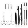 7 in 1 Eyebrow Grooming Kit for Women Eyebrow Scissors Eyebrow Brush Set Brow Brushes Scissors Tweezers Replaceable Eyebrow Razor view 1