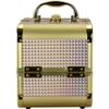 Ver Beauty De Ct. Vecchia Train Makeup Case Makeup Artist Case, Holographic Silver view 2