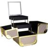 Ver Beauty De Ct. Vecchia Train Makeup Case Makeup Artist Case, Holographic Silver view 4