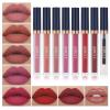 QiBest 7Pcs Matte Liquid Lipstick + 1Pcs Lip Plumper Makeup Set Kit, Pigmented Long Lasting Lip Gloss Set, Velvet Waterproof Halloween Lip Makeup Valentine's Gift Sets for Girls and Women view 1