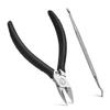 FERYES Straight Blade Toenail Clippers with Toenail Lifter and Fork - Toe Nail Clipper for Thick Toenails - 2 in 1 Ingrown Toenail Tools Kit view 1
