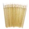 300 PCS Lip Brushes Disposable Lip Gloss Wands Lipstick Applicator Makeup Tool, Crystal Gold Handle view 2