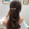 2PCS French Design Hair Barrette Tortoise Shell Celluloid Rectangle Hair Clips for Women view 2