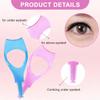 2PCS 3 in 1 Mascara Tool Plastic Makeup Eyelash Shield Applicator Guide with Eyelash Assist Comb Brush Guard Eyelashes Brush for Women Girls view 3