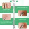 5PCS Blackhead Remover Comedone Extractor, Curved Blackhead Tweezers Kit, Professional Stainless Pimple Acne Blemish Removal Tools Kit for Manual view 4