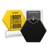 TOOLETRIES Body Scrubber & Hook - Premium Silicone Scrub for Cleaning, Exfoliating and Invigorating Your Skin - Shower Accessories - Durable & Long Lasting Body Wash Scrubber for Men - Charcol view 1