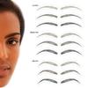 Godefroy MyBrows Long Lasting Eyebrow Transfers, High Arch, Light Brown, 12-Pairs of Brows view 3
