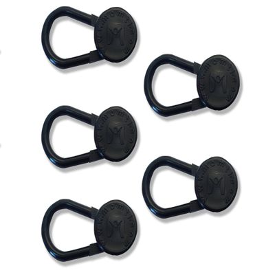 5-Pack Non-Flex Sturdy Plastic Button Pant Extender - Extra 1" Instant Waistband Length - Ideal for All Suffering from Joint Inflammation Pain and Arthritis