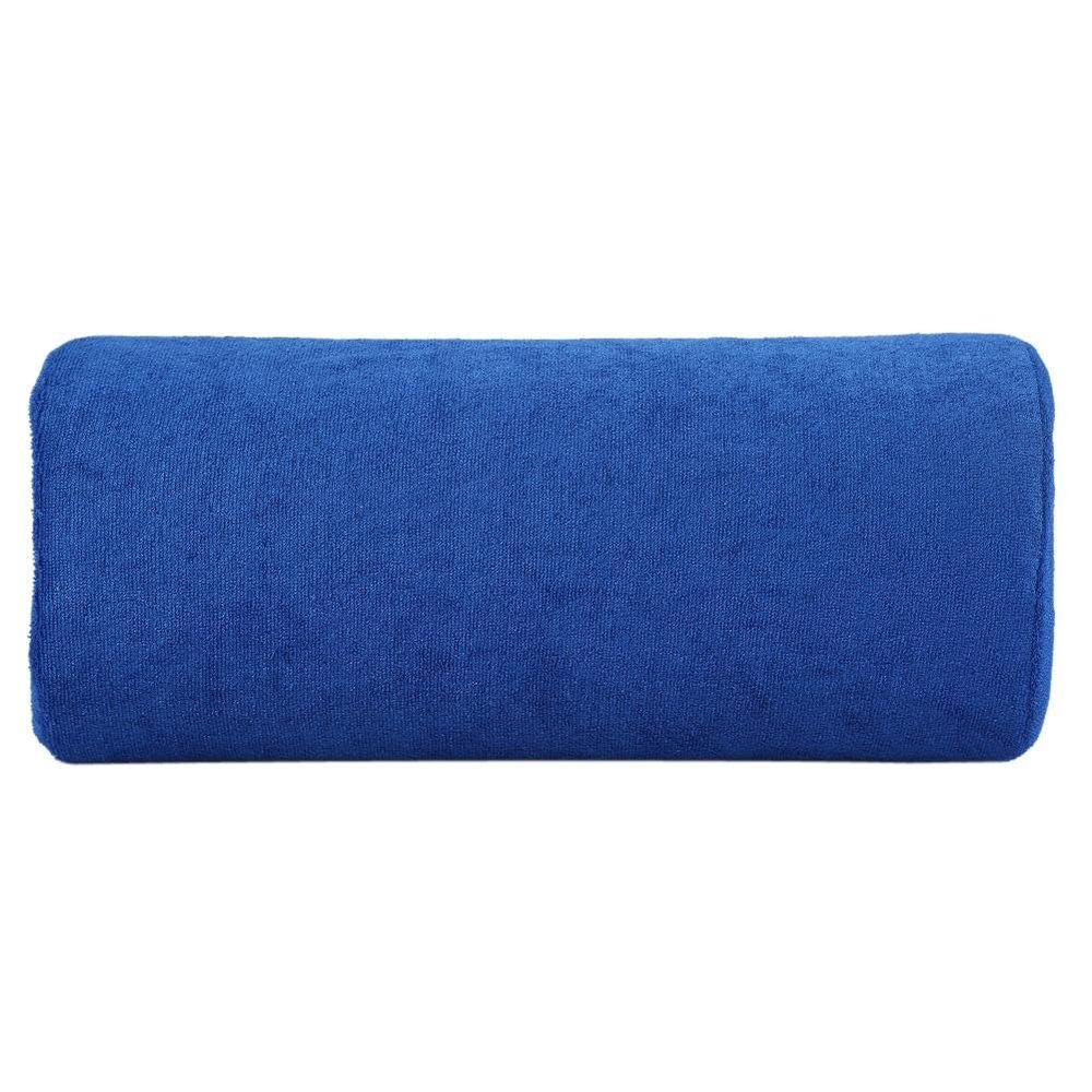 ANGGREK 10 Colors Salon Hand Cushion Pillow Arm Rest Detachable Washable Soft Nail Art Pillow Half Column Cushion Pillow Hand Holder Nail Pillows Manicure Tool (Royal Blue)