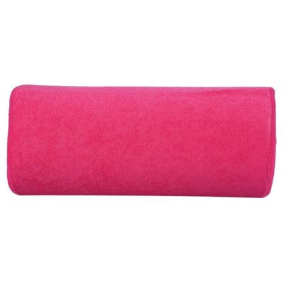 ANGGREK 10 Colors Salon Hand Cushion Pillow Arm Rest Detachable Washable Soft Nail Art Pillow Half Column Cushion Pillow Hand Holder Nail Pillows Manicure Tool (Rose RED)