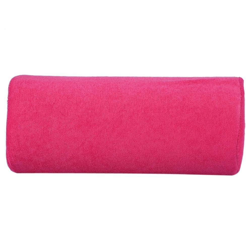 ANGGREK 10 Colors Salon Hand Cushion Pillow Arm Rest Detachable Washable Soft Nail Art Pillow Half Column Cushion Pillow Hand Holder Nail Pillows Manicure Tool (Rose RED)
