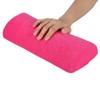 ANGGREK 10 Colors Salon Hand Cushion Pillow Arm Rest Detachable Washable Soft Nail Art Pillow Half Column Cushion Pillow Hand Holder Nail Pillows Manicure Tool (Rose RED) view 3