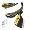 Bronze Gold and Black Handmade Striaght Edge Shaving Barber and Salon Razor - Professional and Personal Use view 1