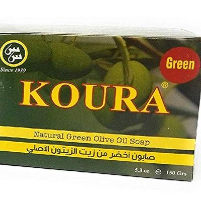 Shamra Koura Natural Green Olive Oil Soap (Pack of 3)