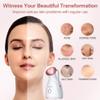Facial Steamer, Amconsure Nano Ionic Face Steamer for Home, 100ML Warm Mist Humidifier for Women Moisturizing, Unclogs Pores-Bonus Stainless Steel Skin Kit and 2 Face Scrubbers view 3