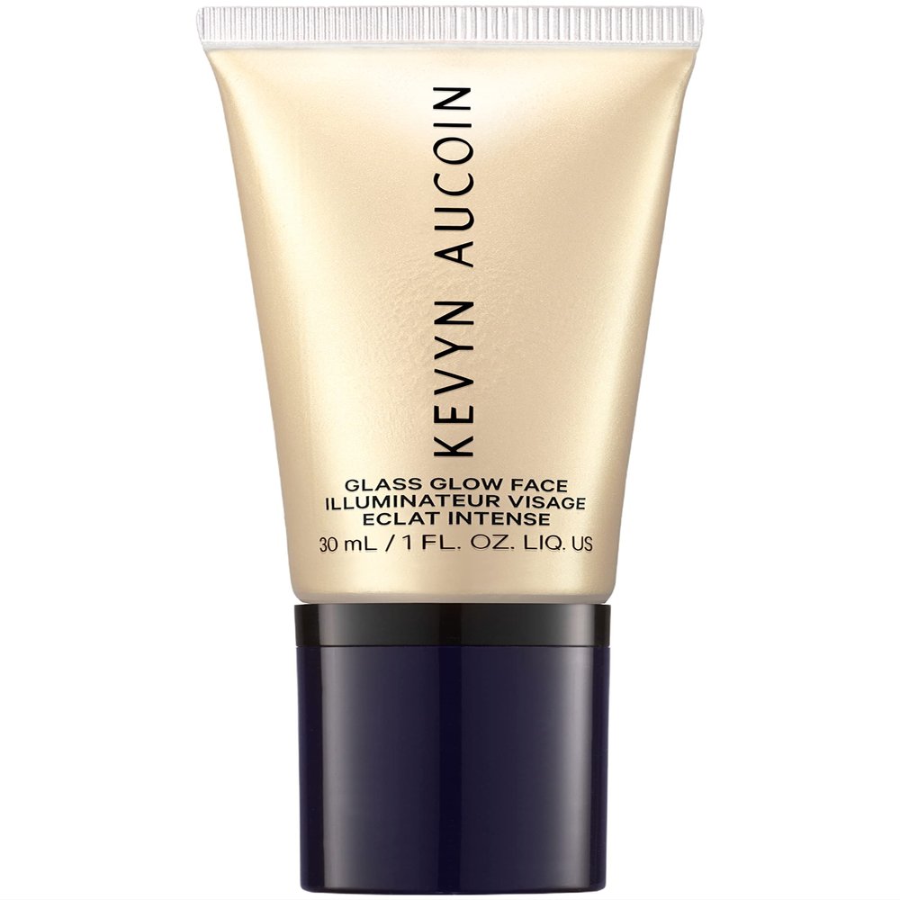 Kevyn Aucoin Glass Glow Face, Solar Quartz: Multi-purpose universal dewy highlighter for face and body. Creates glowing youthful-looking hydrated skin with a glassy complexion. Makeup artist go to.