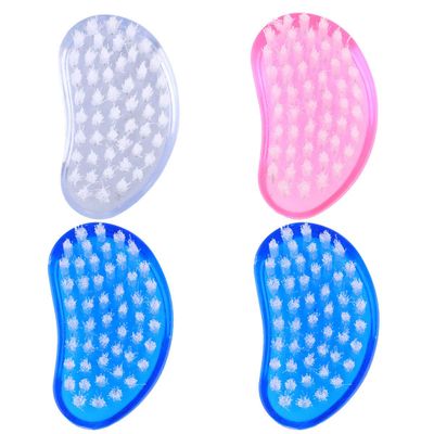 4Pcs Nail Brush Scrubbing Fingernail Cleaner Brush Hand Scrub Cleaning Brush Nail Art Tools for Foot Nail Feet Toenail (Random Color)