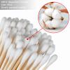 6'' Long Cotton Swabs 200PCS - Cotton Swabs with Wooden Sticks - Long Swabs for Gun Cleaning, Ear Cleaning, Pets Care, Makeup view 3