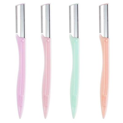 WOIWO 4PCS Eyebrow Shaping Knife Ladies Professional Eyebrow Shaving Blade Beauty Makeup Tool Beginner Eyebrow Shaving Knife Beginner Eyebrow Shaving Knife Set